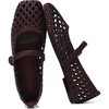 image:imageMostrin Ballet Flats Woven Mary Jane Shoes Women Ballerina Flats Mesh Closed Toe Spring Summer Shoes Casual DressyBurgundy