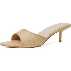 image:imageMostrin Kitten Heels for Women Pointed Toe Vintage Mules Heels Sexy Slip on Stiletto Backless Sandals for Party Wedding DailyRaffia