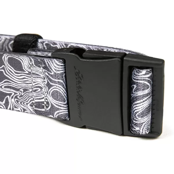 Eddie Bauer Mens Active Stretch Webbing Belts with Quick Release Buckle Multiple Colors One Size Fits MostTopographic