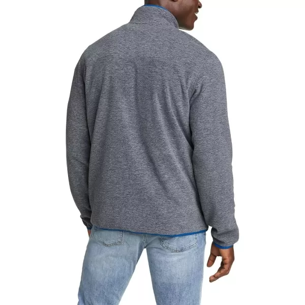 Eddie Bauer Mens Chutes LongSleeve Snap Mock Neck FleeceCharcoal Htr