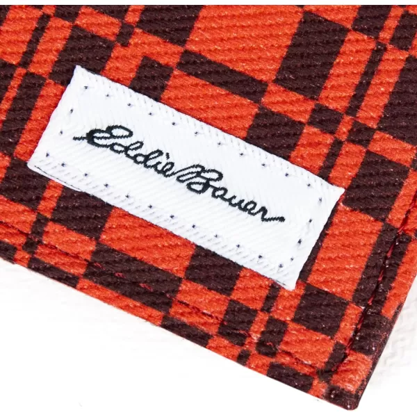 Eddie Bauer Mens Pioneer Printed Cotton Card CaseRed