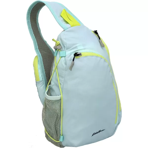 Eddie Bauer Ripstop 8L Shoulder Sling Pack with Padded AirMesh Adjustable Crossbody Strap Camo One SizeLight Aqua One Size