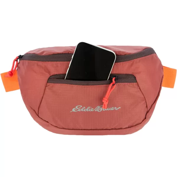 Eddie Bauer Stowaway Packable WaistpackMade from Ripstop Polyester with 2 Secure Zip PocketsMaroon