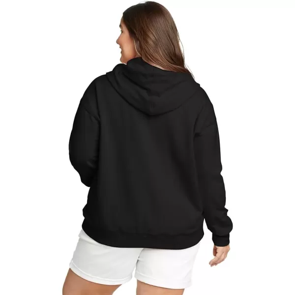 Eddie Bauer Womens Cozy Camp FullZip HoodieBlack