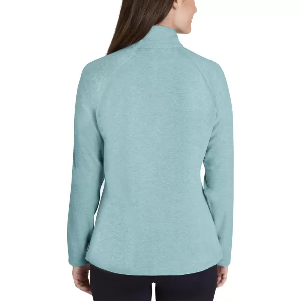 Eddie Bauer Womens Ultra Soft Fleece 14 Zip Long Sleeve Pullover TopSea Blue