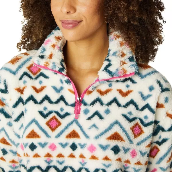 Eddie Bauer Womens Ultra Soft Fleece 14 Zip Long Sleeve Pullover TopVanilla