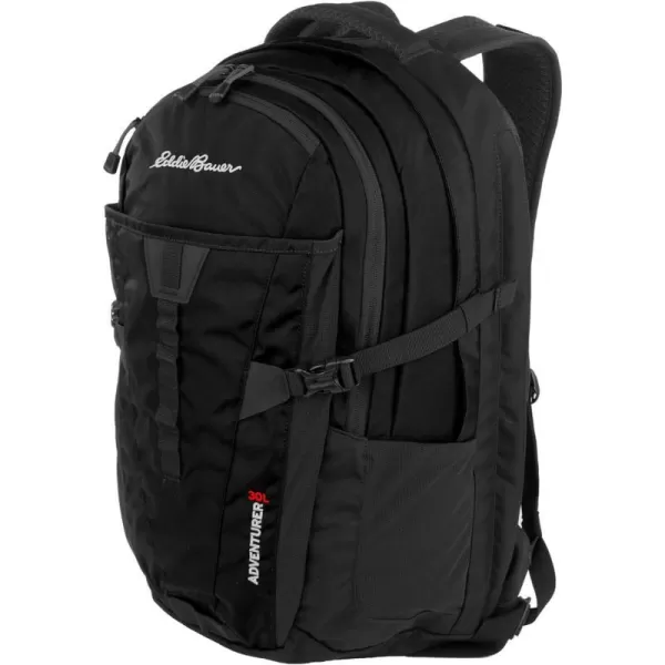 Eddie Bauer Adventurer Trail 30L Backpack wHydration Sleeve BlackBlack Adventurer 30l Daypack  Womens