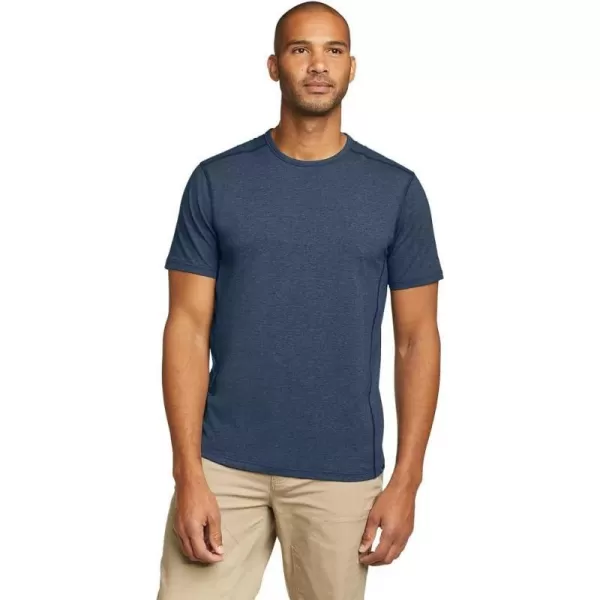 Eddie Bauer Mens Adventurer ShortSleeve TShirtMedium Indigo