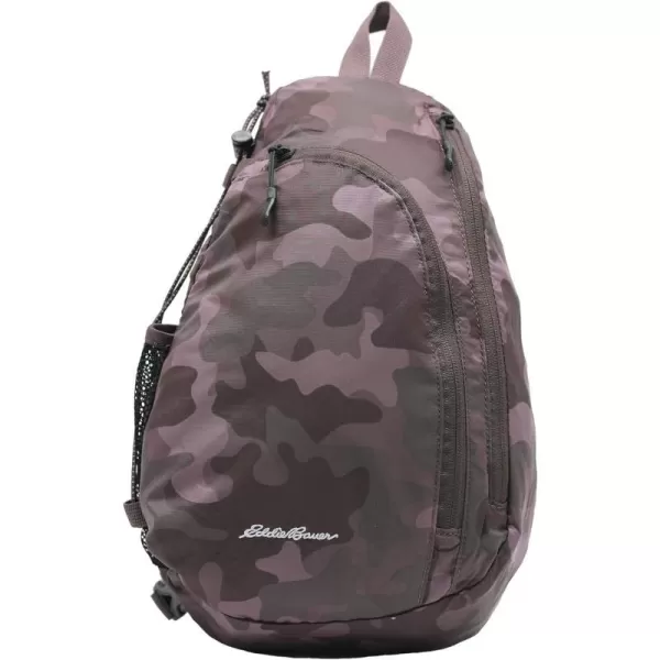 Eddie Bauer Ripstop 8L Shoulder Sling Pack with Padded AirMesh Adjustable Crossbody Strap Camo One SizeMisty Rose One Size