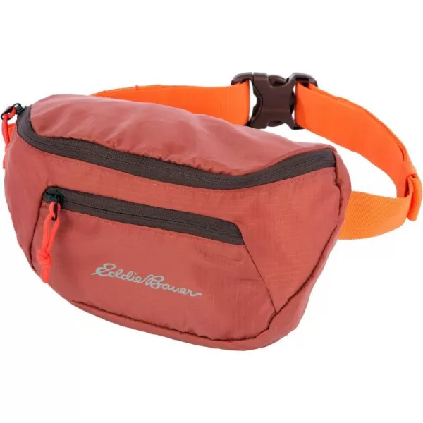 Eddie Bauer Stowaway Packable WaistpackMade from Ripstop Polyester with 2 Secure Zip PocketsMaroon