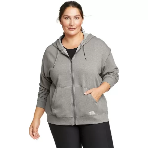 Eddie Bauer Womens Cozy Camp FullZip HoodieHeather Gray