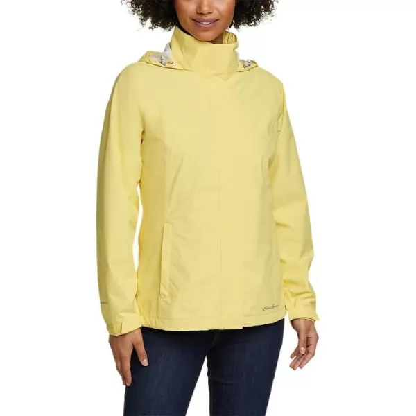 Eddie Bauer Womens Packable Rainfoil JacketLt Yellow