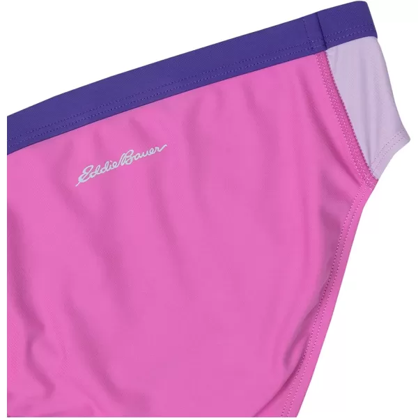 Eddie Bauer Girls Tankini Swim Set  UPF 50 Quick Dry Tankini and Bikini Bottom Swimsuit for Girls XSXLSuper Pink