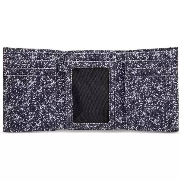 Eddie Bauer Men Signature Trifold Wallet Available Cotton Canvas Or Ripstop NylonCanvas Print  Blue