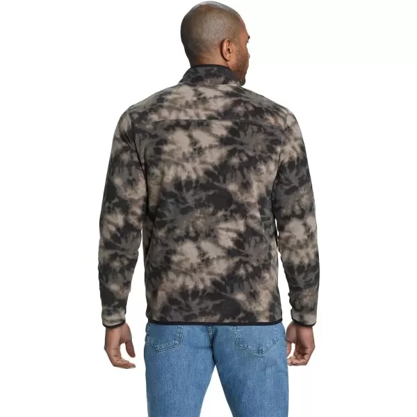 Eddie Bauer Mens Chutes LongSleeve Snap Mock Neck FleeceBlack Smoke