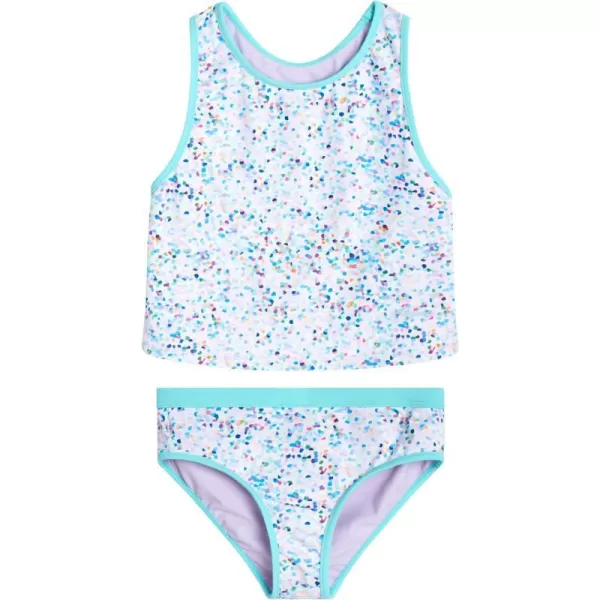 Eddie Bauer Girls Tankini Swim Set  UPF 50 Quick Dry Tankini and Bikini Bottom Swimsuit for Girls XSXLPastel Lilac