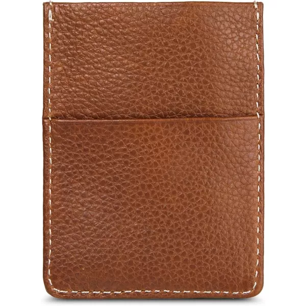 Eddie Bauer Mens Signature Top Stitch Magnetic Leather Case Wallet with 2 Card Slots and RFID Protection Tan One SizeEddie Bauer Mens Signature Top Stitch Magnetic Leather Case Wallet with 2 Card Slots and RFID Protection Tan One Size