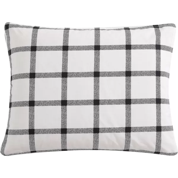 Eddie Bauer  King Duvet Cover Set Soft Cotton Bedding with Matching Shams Modern Plaid Home Decor Bunkhouse Charcoal KingCharcoal King