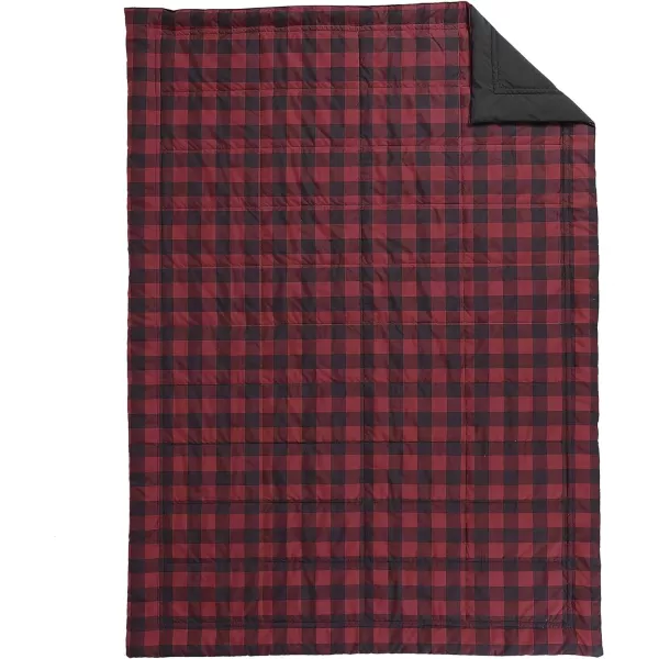 Eddie Bauer  Queen Comforter Set Cotton Reversible Bedding Buffalo Plaid Home Decor for All Seasons RedBlack QueenRedBlack