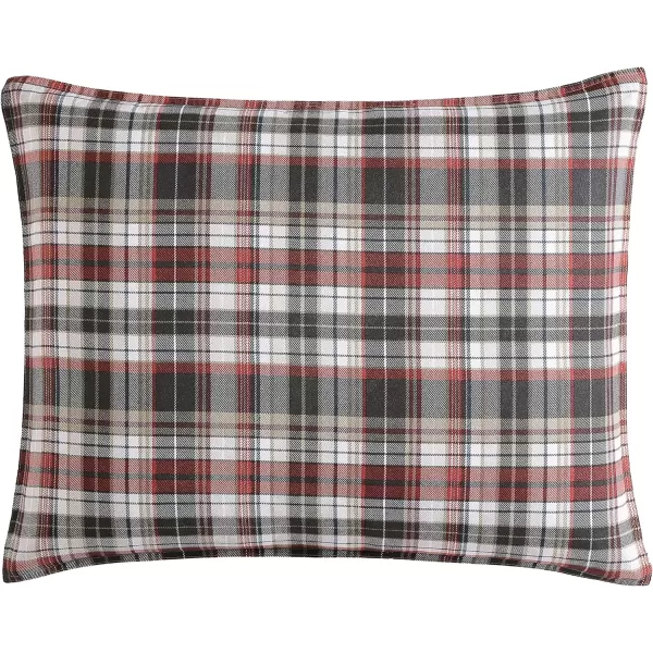 Eddie Bauer  Queen Comforter Set Reversible Plaid Alt Down Bedding with Matching Shams Home Decor for Colder Months Astoria Red QueenKing