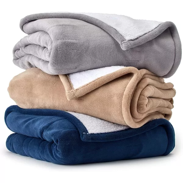 Eddie Bauer  Smart Heated Electric Throw Blanket  Reversible Sherpa  Hands Free Control  WiFi Only 24GHz  Compatible with Alexa Google iOS Android  KhakiKhaki