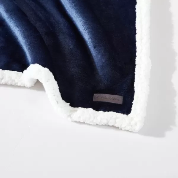 Eddie Bauer  Throw Blanket Ultra Soft Fleece Bedding Ideal Christmas ampamp White Elephant Gifts Luxuriously Plush Cozy Plaid Home Decor for Bed or Couch Ultra Lux Solid Grey 50quot x 60quotBlue