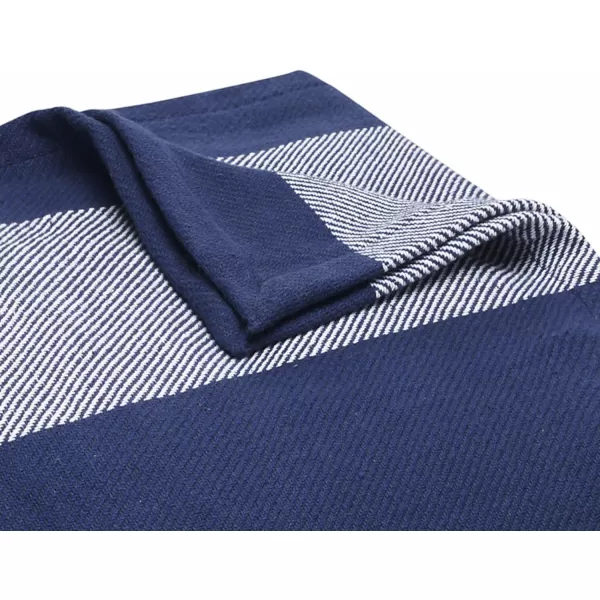 Eddie Bauer  Twin Blanket Lightweight Cotton Bedding Home Decor for All Seasons Boylston Red Stripe TwinKing Boylston Navy Stripe