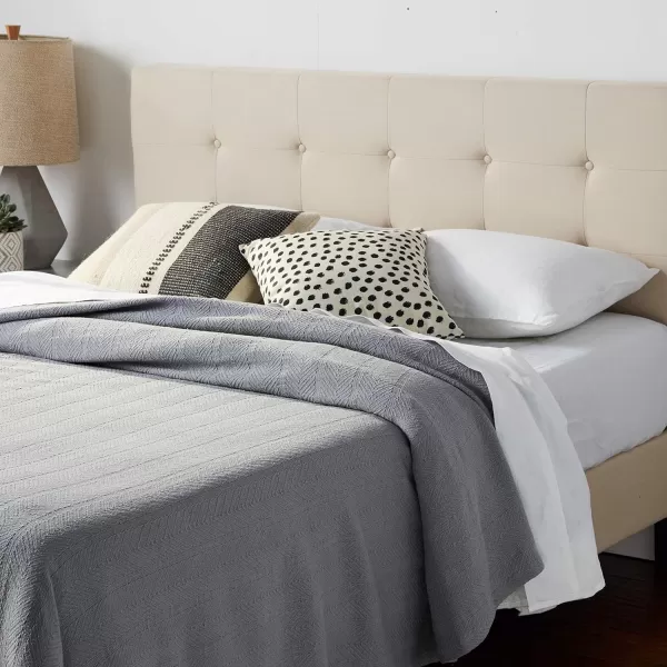 Eddie Bauer  Twin Blanket Lightweight Cotton Bedding Home Decor for All Seasons Herringbone OffWhite TwinQueen Chrome