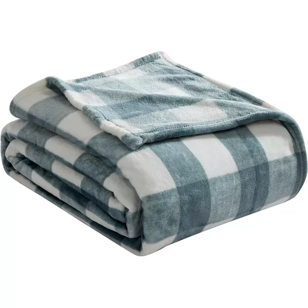 Eddie Bauer  Twin Blanket Ultra Plush Bedding Lightweight Home Decor for All Seasons Ivory TwinKing Lakehouse Plaid