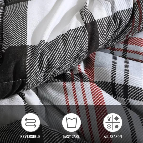 Eddie Bauer  Twin Comforter Set Plaid Reversible Bedding Stylish amp Warm Home Decor Normandy Grey TwinGreyWhiteBeigeNormandy Plaid Black Twin