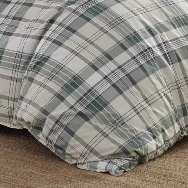 Eddie Bauer  Twin Duvet Cover Set Cotton Reversible Bedding with Matching Sham Plaid Home Decor for All Seasons Timbers Evergreen TwinFull