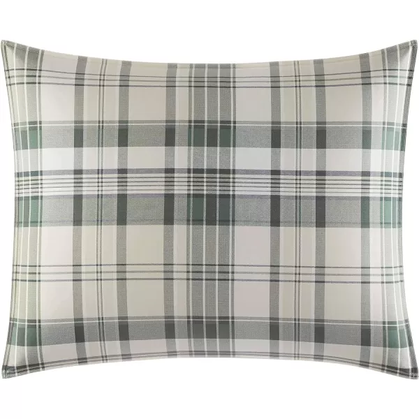 Eddie Bauer  Twin Duvet Cover Set Cotton Reversible Bedding with Matching Sham Plaid Home Decor for All Seasons Timbers Evergreen TwinTwin