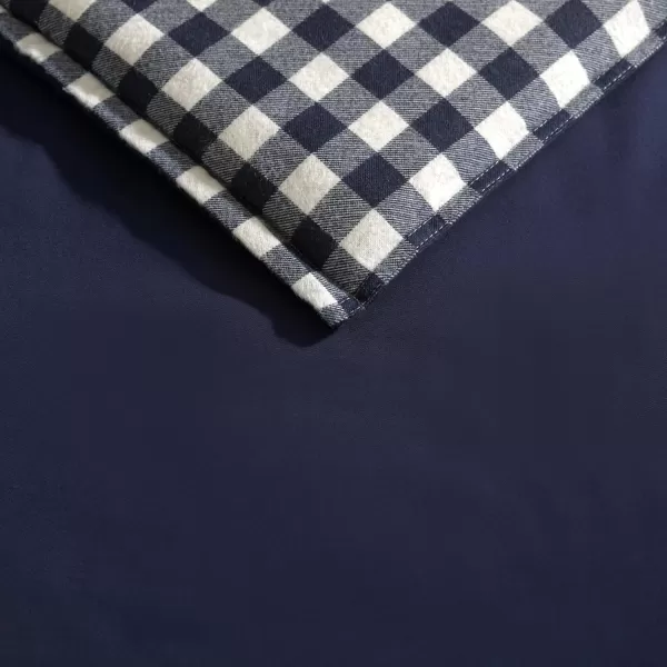 Eddie Bauer  Twin Duvet Cover Set Cotton Reversible Bedding with Matching Sham Stylish Home Decor Kingston Charcoal TwinTwin Navy