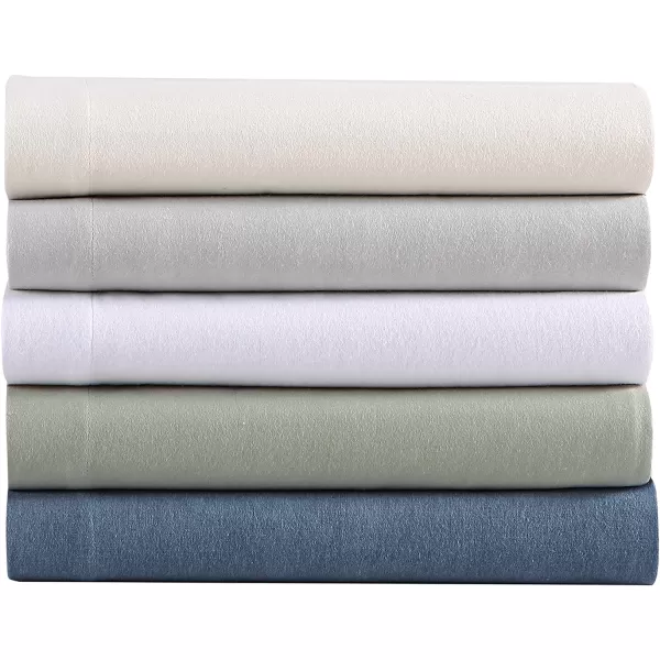 Eddie Bauer  Twin Sheets Cotton Flannel Bedding Set Brushed for Extra Softness Cozy Home Decor Grey TwinBlue King