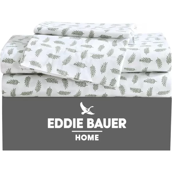 Eddie Bauer  Twin Sheets Cotton Percale Bedding Set Cool amp Breathable Home Decor Little Blossom TwinLaurel Leaves Full