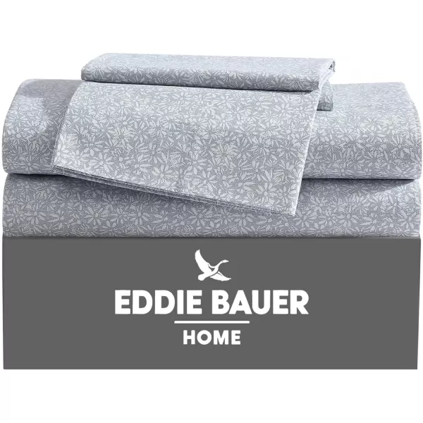 Eddie Bauer  Twin Sheets Cotton Percale Bedding Set Cool amp Breathable Home Decor Little Blossom TwinLittle Blossom Queen
