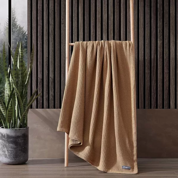 Eddie Bauer Blanket Soft Waffle Weave Bedding Medium Weight Bedroom Decor Softens Every Wash Twin BrownTwin Brown