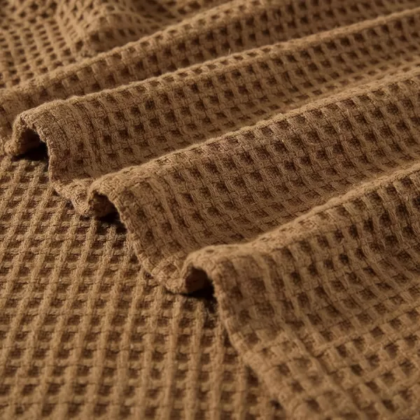 Eddie Bauer Blanket Soft Waffle Weave Bedding Medium Weight Bedroom Decor Softens Every Wash Twin BrownTwin Brown