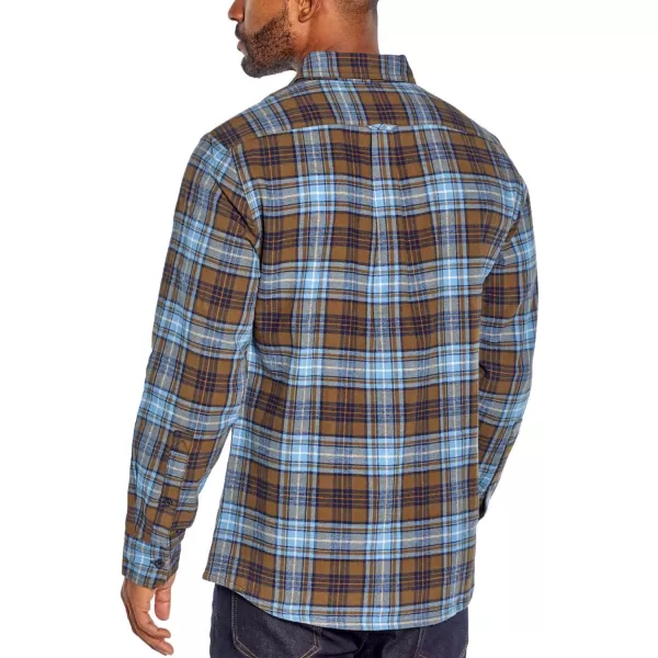 Eddie Bauer Bristol Mens Flannel ShirtDeep Denim Plaid