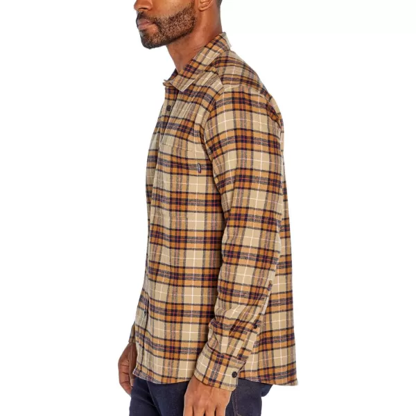 Eddie Bauer Bristol Mens Flannel ShirtKhaki Plaid