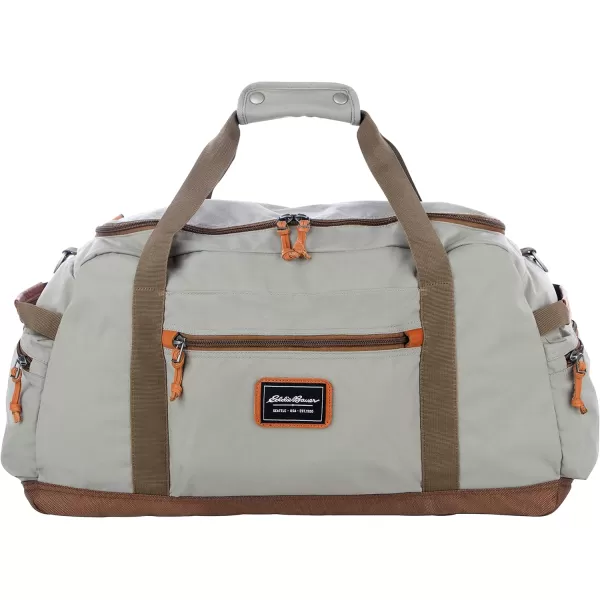 Eddie Bauer Bygone 45L Midsize Duffel Made from Rugged PolyesterNylon with UShaped Main Compartment Black One SizeHeather Grey