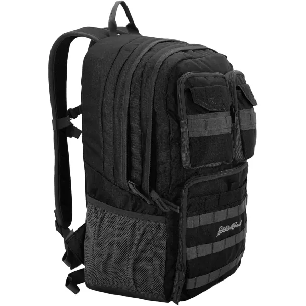 Eddie Bauer Cargo Backpack 30L Access Computer Sleeve and Dual Mesh Side Pockets Black30L Black