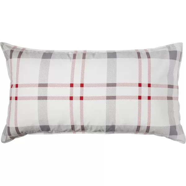 Eddie Bauer Home Portage Bay Collection 100 Cotton Soft  Cozy Premium Quality Plaid Comforter with Matching Shams FullQueen GreyKing