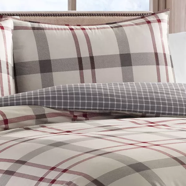 Eddie Bauer Home Portage Bay Collection 100 Cotton Soft amp Cozy Premium Quality Plaid Duvet Cover with Matching Sham Machine Washable TwinKing