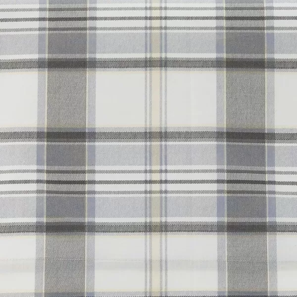 Eddie Bauer Home Sheets Cotton Percale Bedding Set Crisp  Cool Stylish Home Decor4 pcs Queen Northern Plaid GreyWhiteChinook Plaid