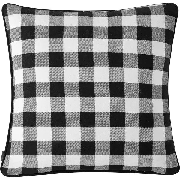 Eddie Bauer Home Throw Pillow with Zipper Closure Perfect Home Decor for Bed or Sofa 16 x 20 Elk CharcoalBlackMorning Stag BlackWhite 1 Count Pack of 1