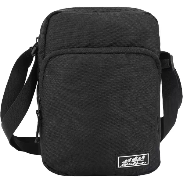 Eddie Bauer Jasper Crossbody Bag with Zippered Main Compartment and Adjustable Shoulder StrapBlack