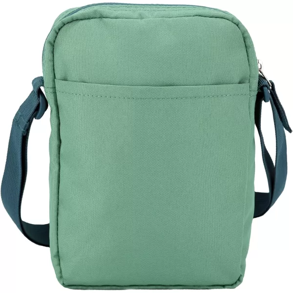 Eddie Bauer Jasper Crossbody Bag with Zippered Main Compartment and Adjustable Shoulder StrapSeaglass