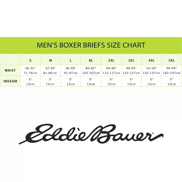 Eddie Bauer Mens 5 No Fly Performance Boxer Brief Underwear 3 Pack or 4 PackBrushed BlackTre BlueSalsa ZzBlue Smoke