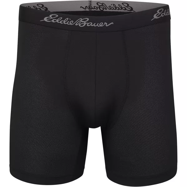 Eddie Bauer Mens 5 No Fly Performance Boxer Brief Underwear 3 Pack or 4 PackMesh Black